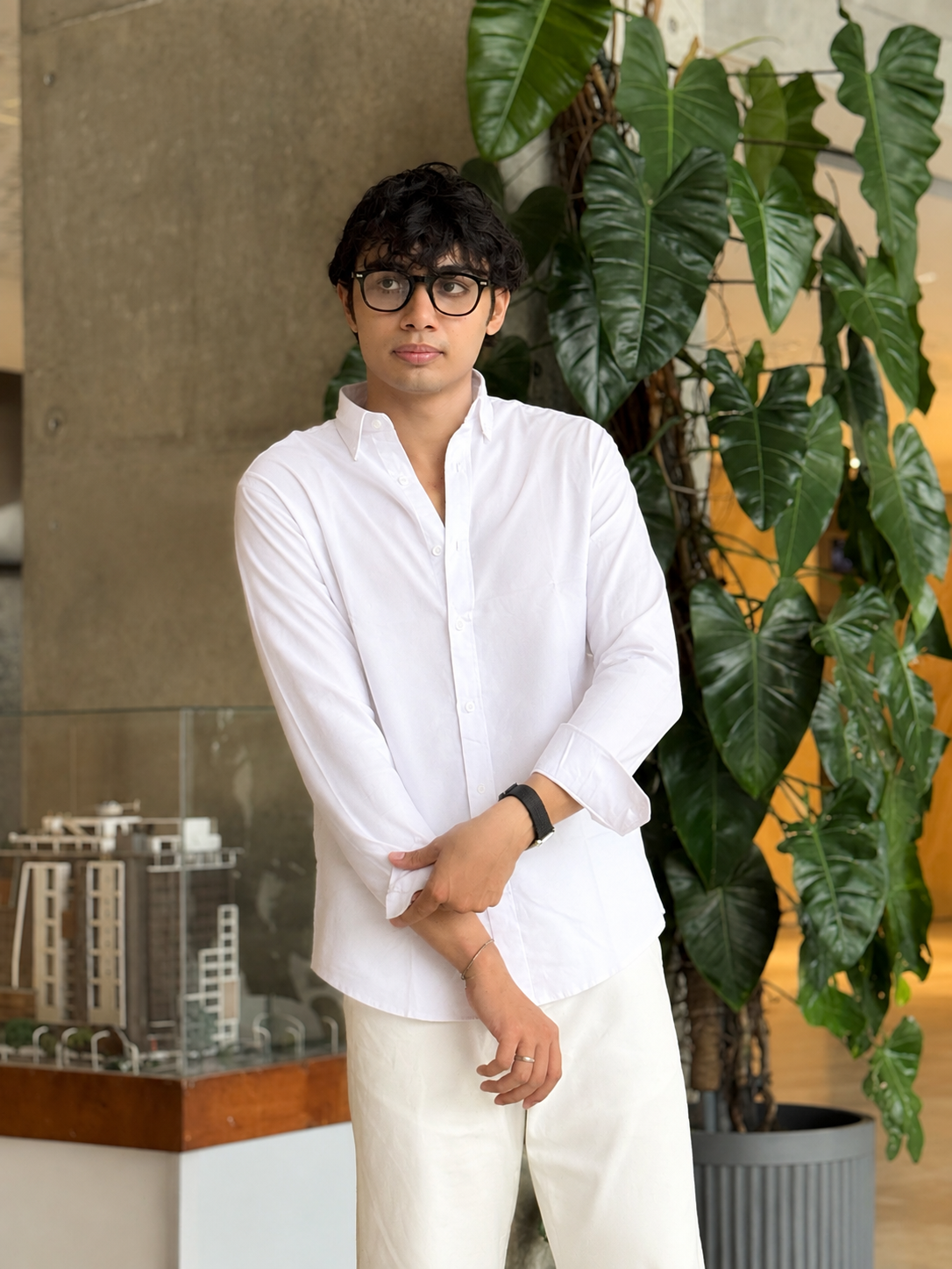 Oxford White Full Sleeve Shirt.