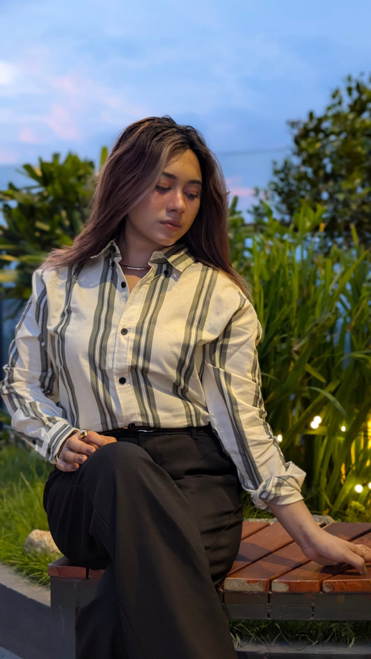 Uni Liur Signature Urban Drift Stripe Shirt.