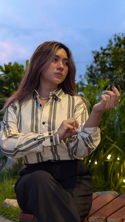 Uni Liur Signature Urban Drift Stripe Shirt.