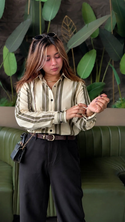 Uni Liur Signature Urban Drift Stripe Shirt.