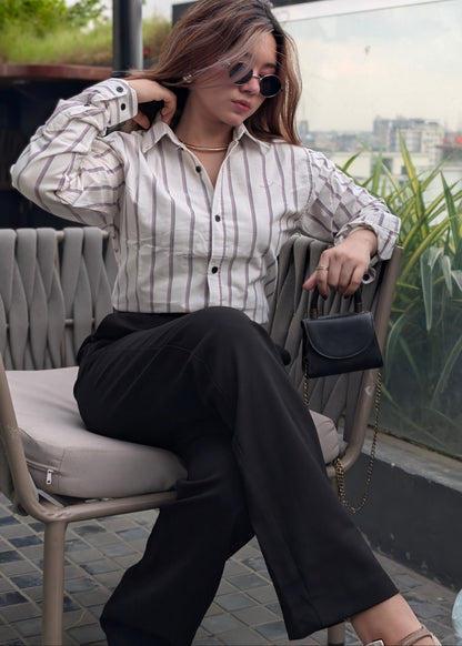 Urban High Waist Midnight Straight Fit Pant.