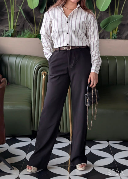 Urban High Waist Midnight Straight Fit Pant.