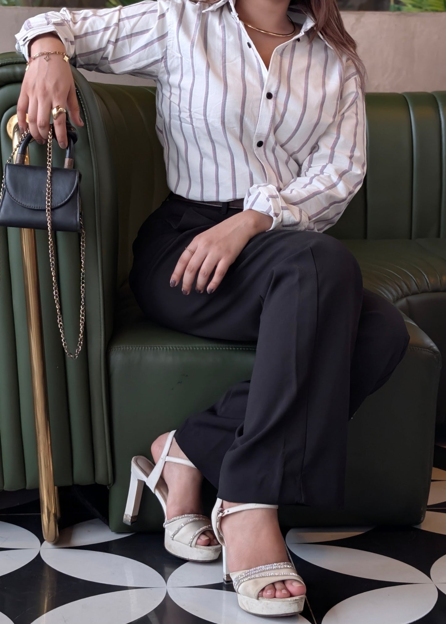 Urban High Waist Midnight Straight Fit Pant.