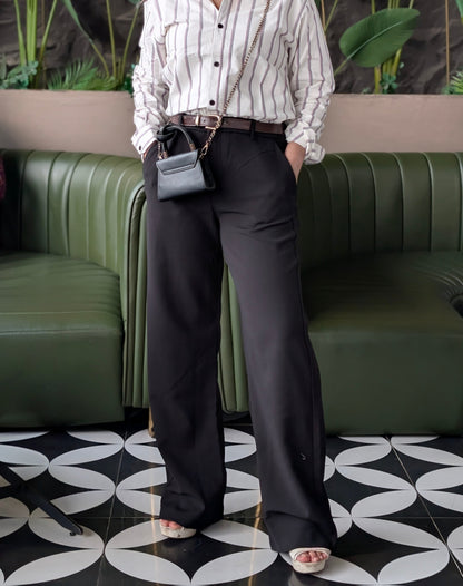 Urban High Waist Midnight Straight Fit Pant.